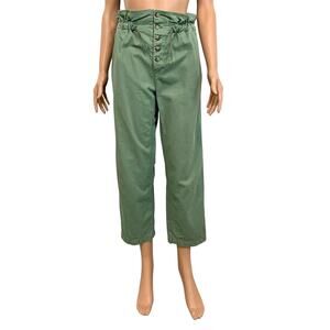 Urban Outfitters Terra medium paperbag waist cropped pant P2 3409
